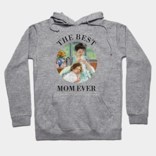 THE BEST KNITTING MOM EVER FINE ART VINTAGE STYLE CHILD AND MOTHER OLD TIMES. Hoodie